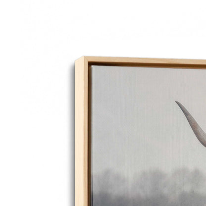 [Color:American Maple], Picture of art in a American Maple frame at an angle