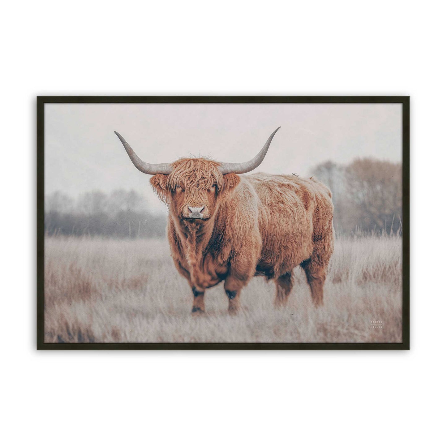 [Color:Satin Black], Picture of art in a Satin Black frame