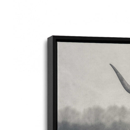 [Color:Satin Black], Picture of art in a Satin Black frame at an angle