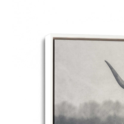 [Color:Opaque White], Picture of art in a White frame at an angle