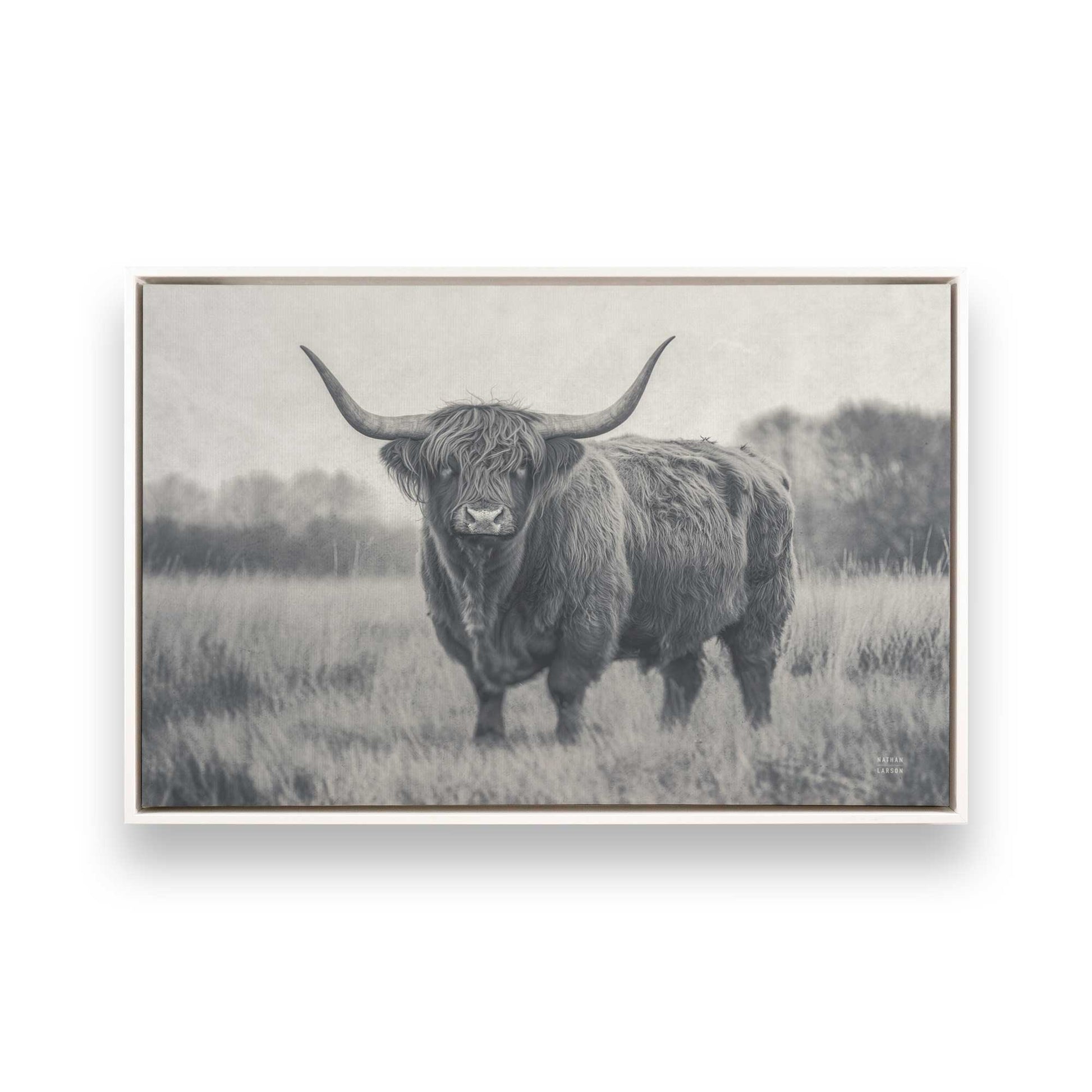 [Color:Opaque White], Picture of art in a White frame