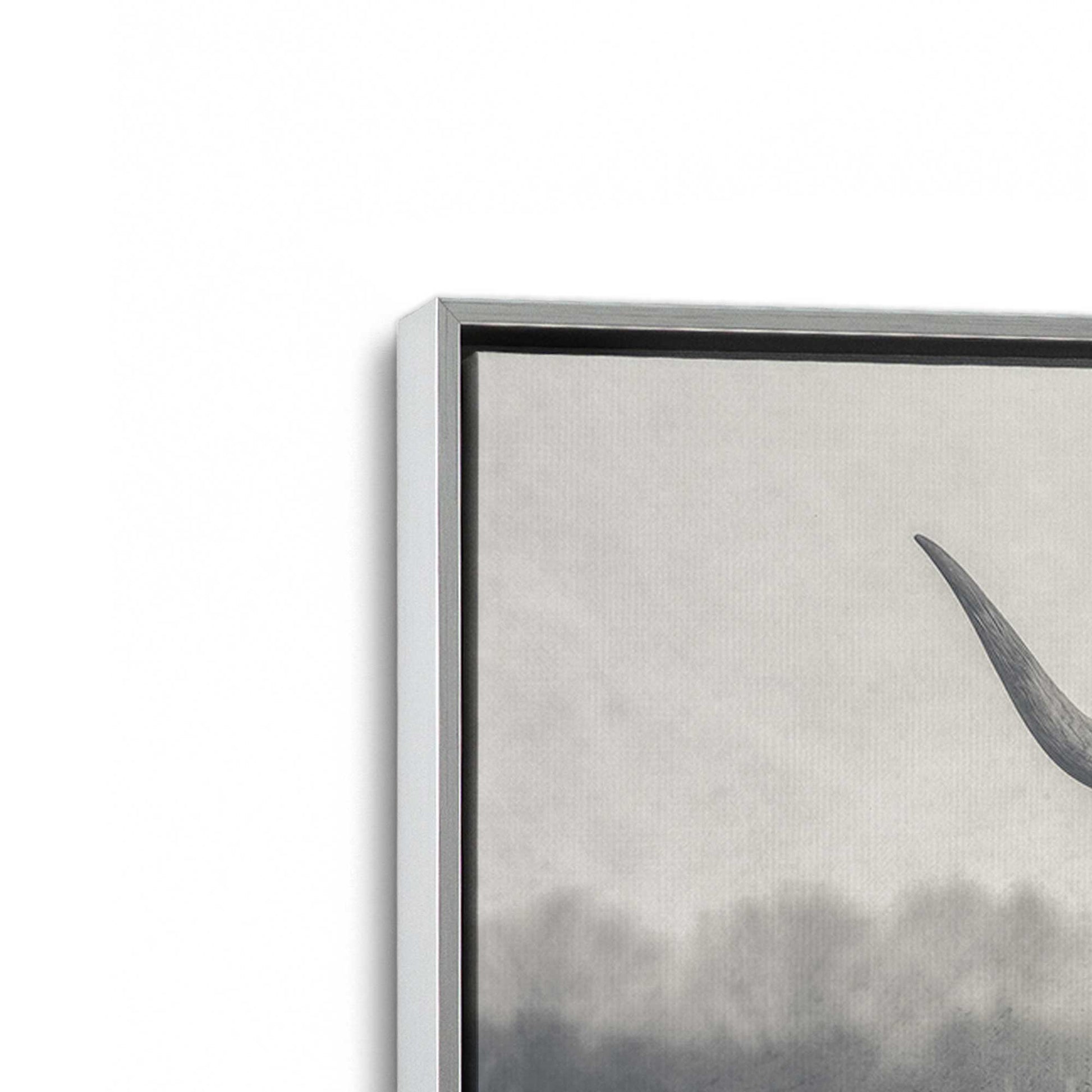 [Color:Polished Chrome], Picture of art in a Polished Chrome frame at an angle