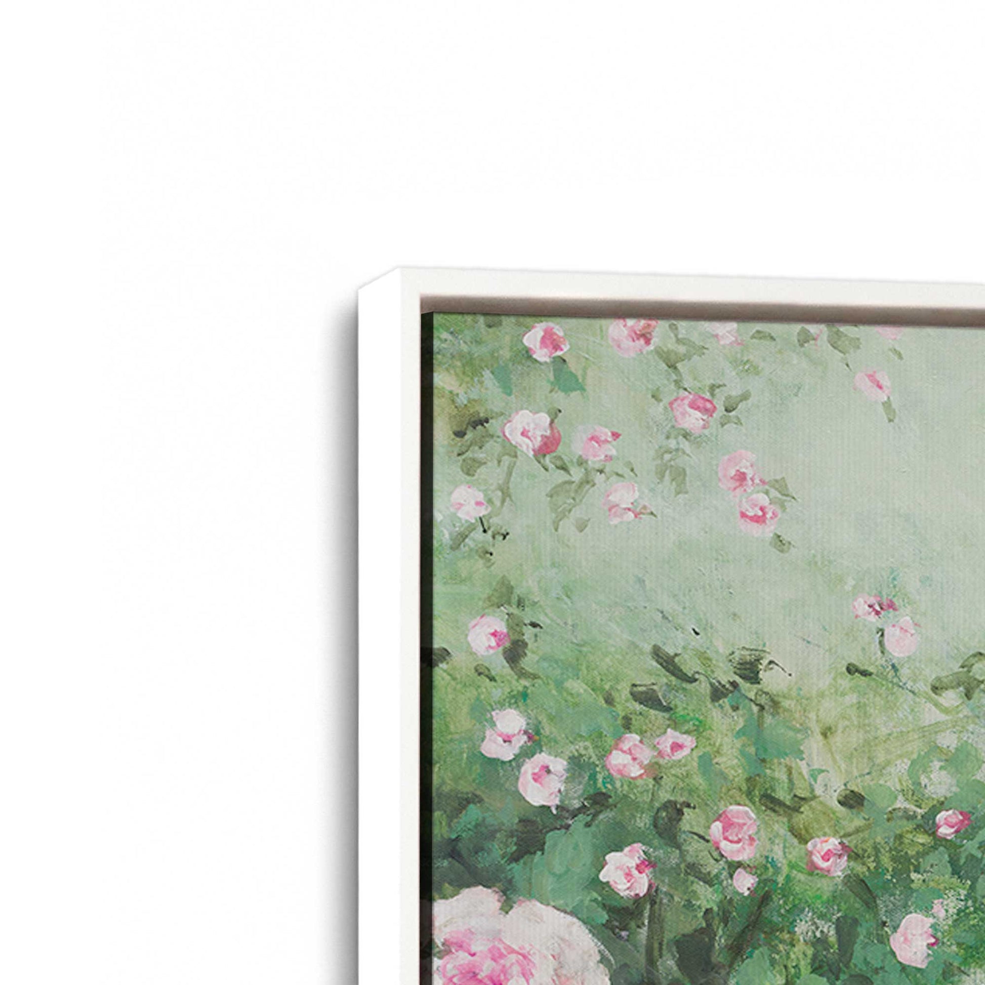[Color:Opaque White], Picture of art in a White frame at an angle