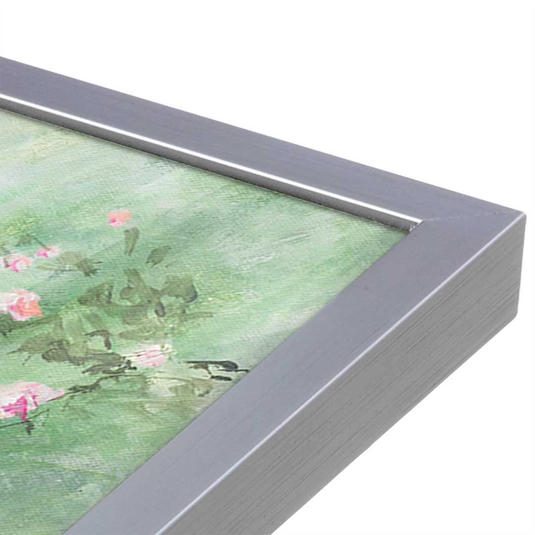 [Color:Polished Chrome], Picture of art in a Polished Chrome frame at an angle