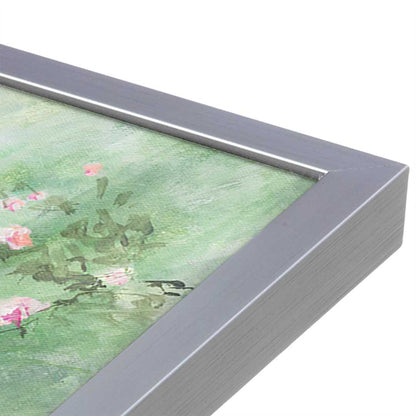 [Color:Polished Chrome], Picture of art in a Polished Chrome frame at an angle