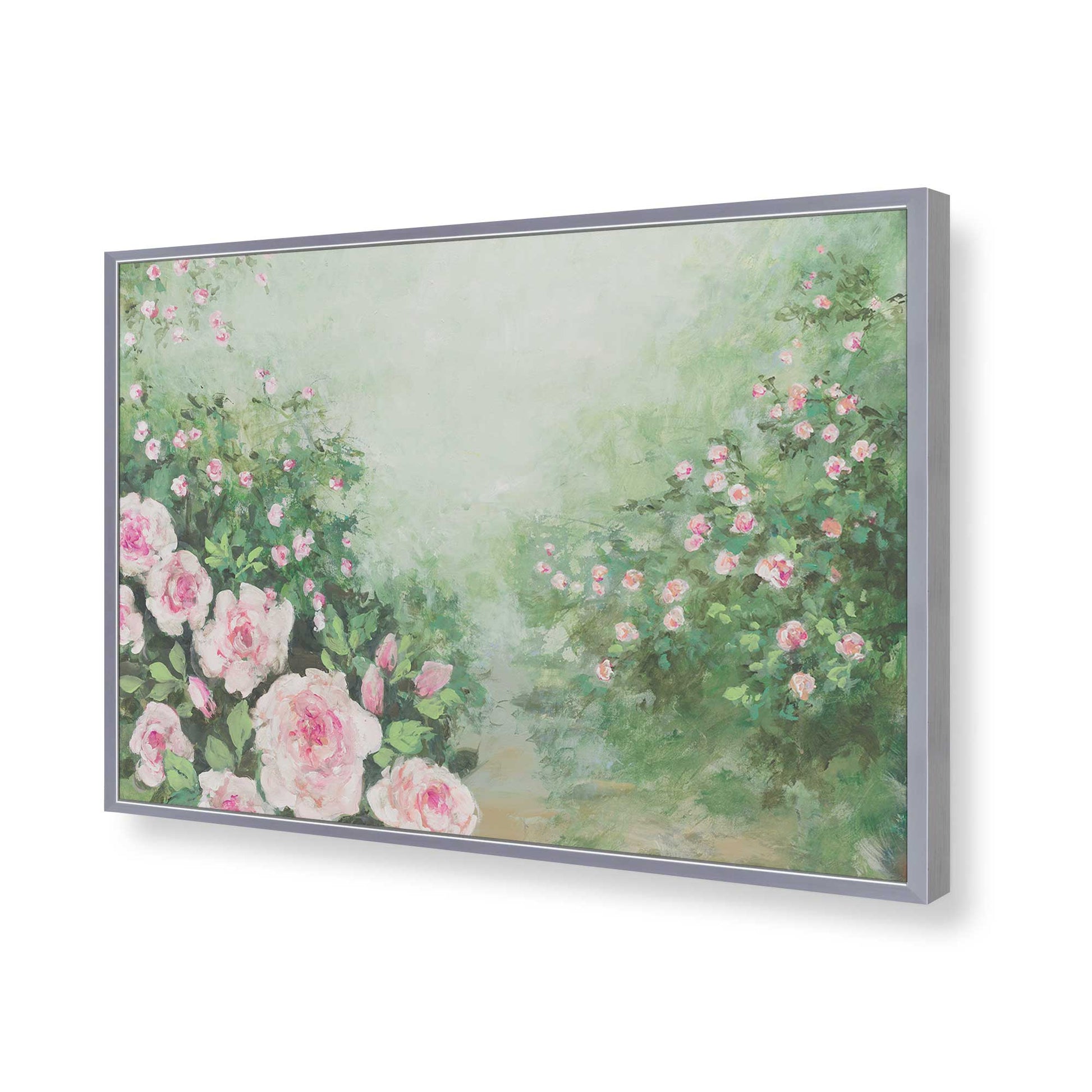 [Color:Polished Chrome], Picture of art in a Polished Chrome frame of the corner