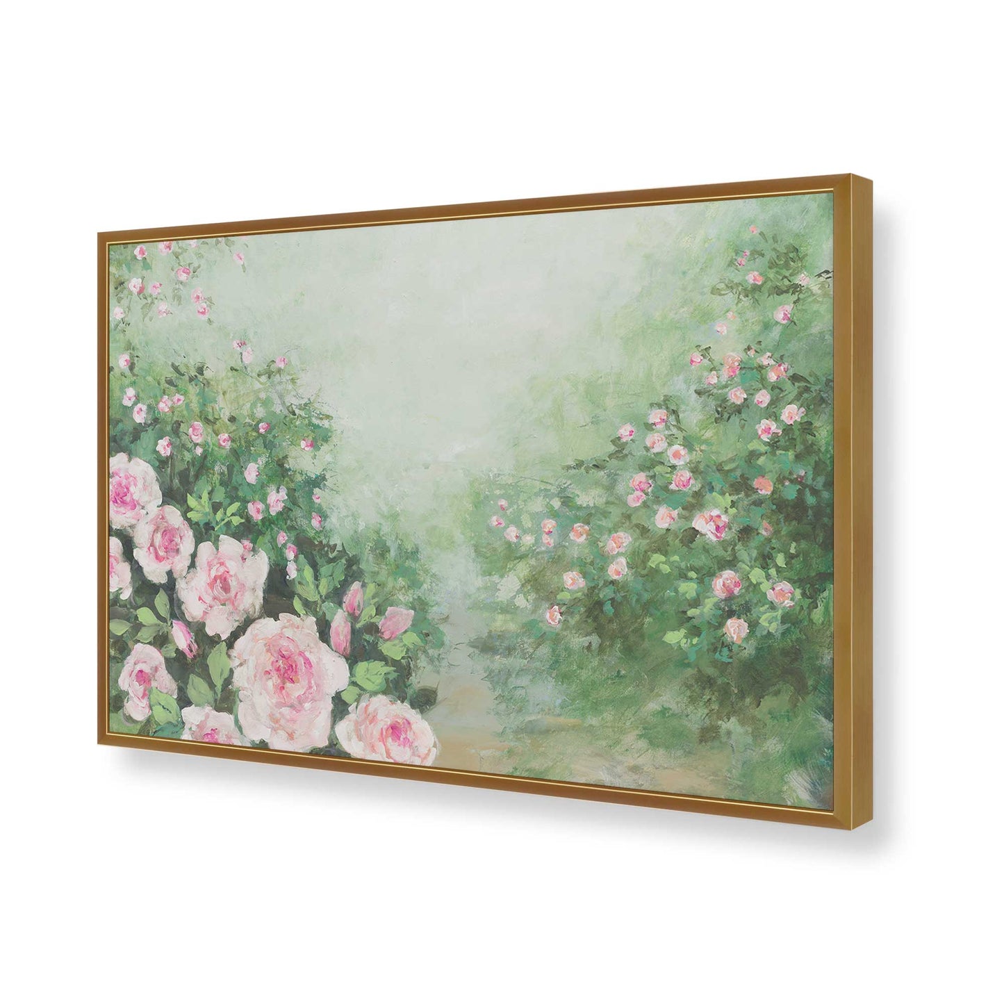 [Color:Polished Gold], Picture of art in a Polished Gold frame of the corner