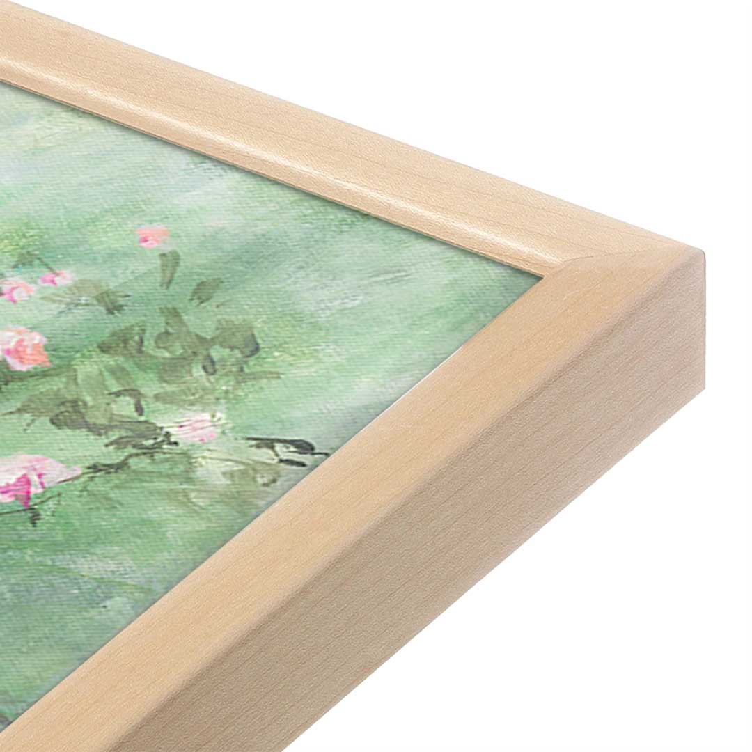 [Color:Raw Maple], Picture of art in a Raw Maple frame at an angle