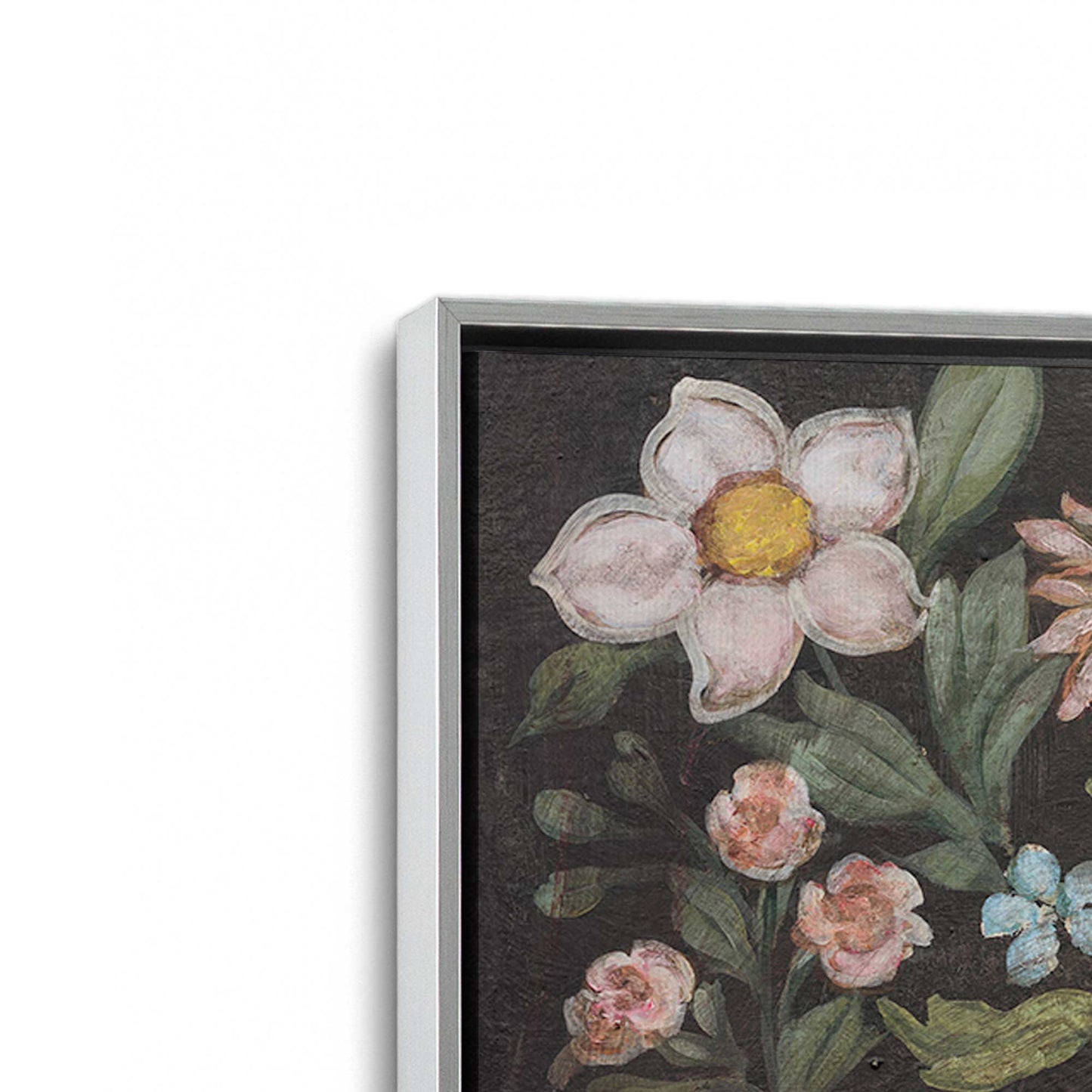 [Color:Polished Chrome], Picture of art in a Polished Chrome frame at an angle