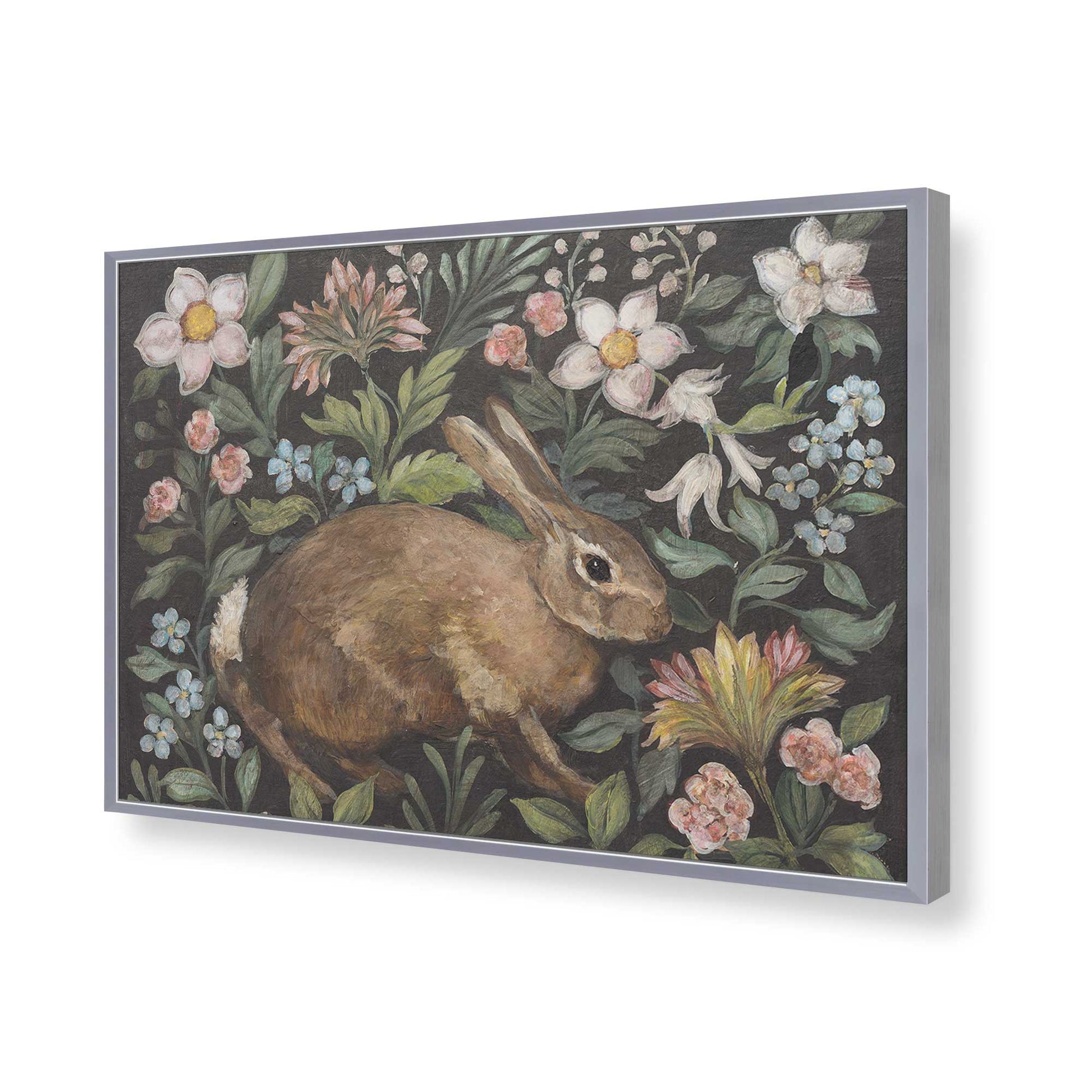 [Color:Polished Chrome], Picture of art in a Polished Chrome frame of the corner