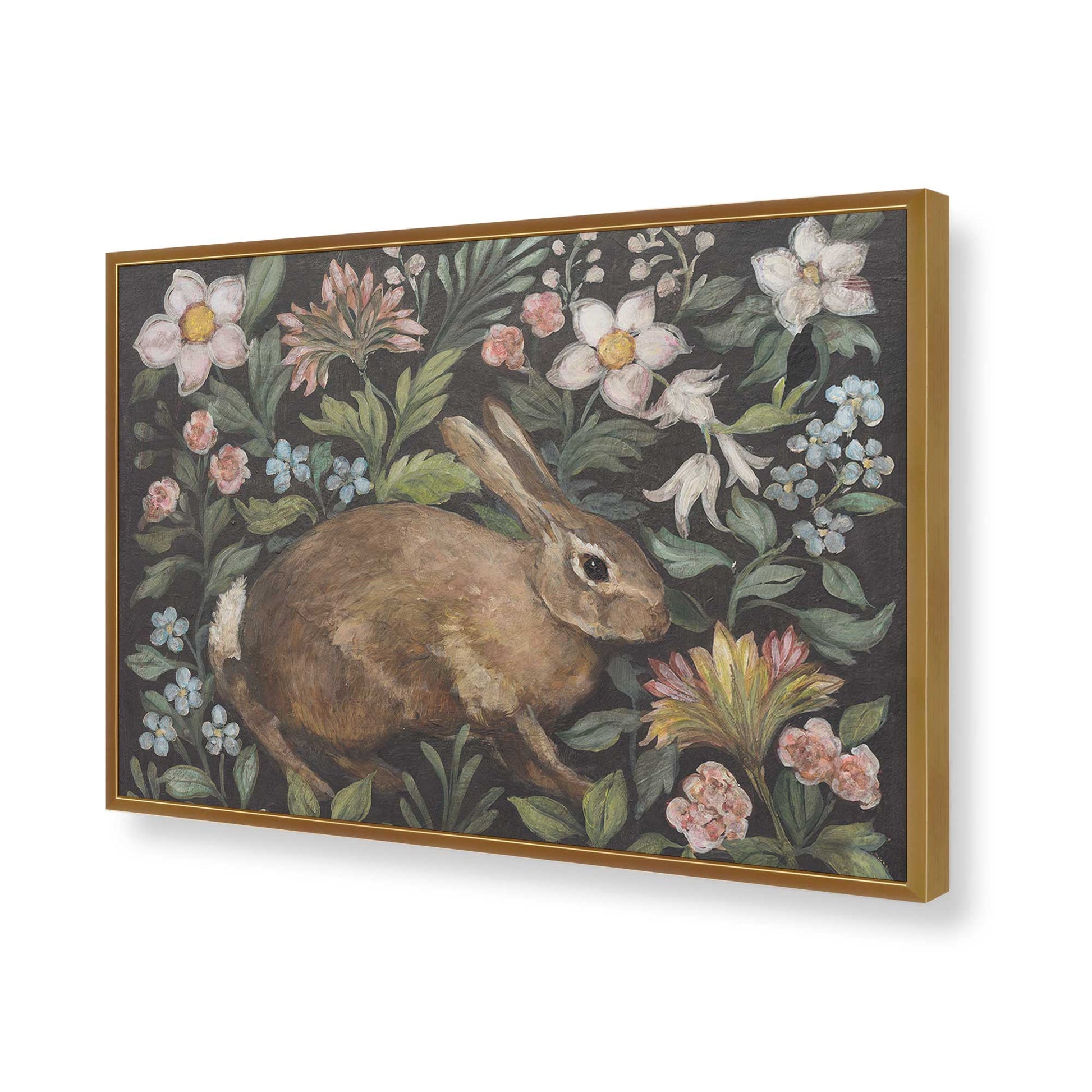 [Color:Polished Gold], Picture of art in a Polished Gold frame of the corner