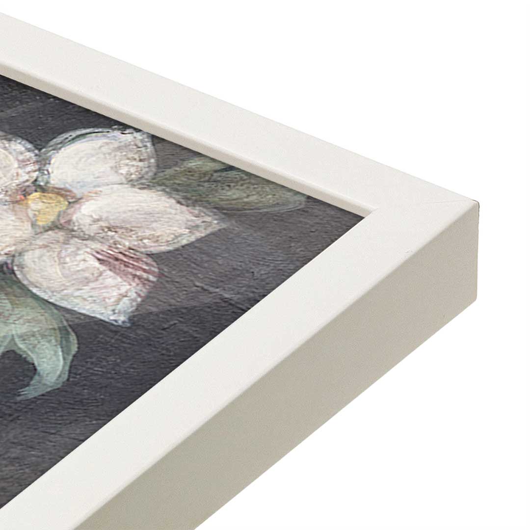 [Color:Opaque White], Picture of art in a Opaque White frame at an angle