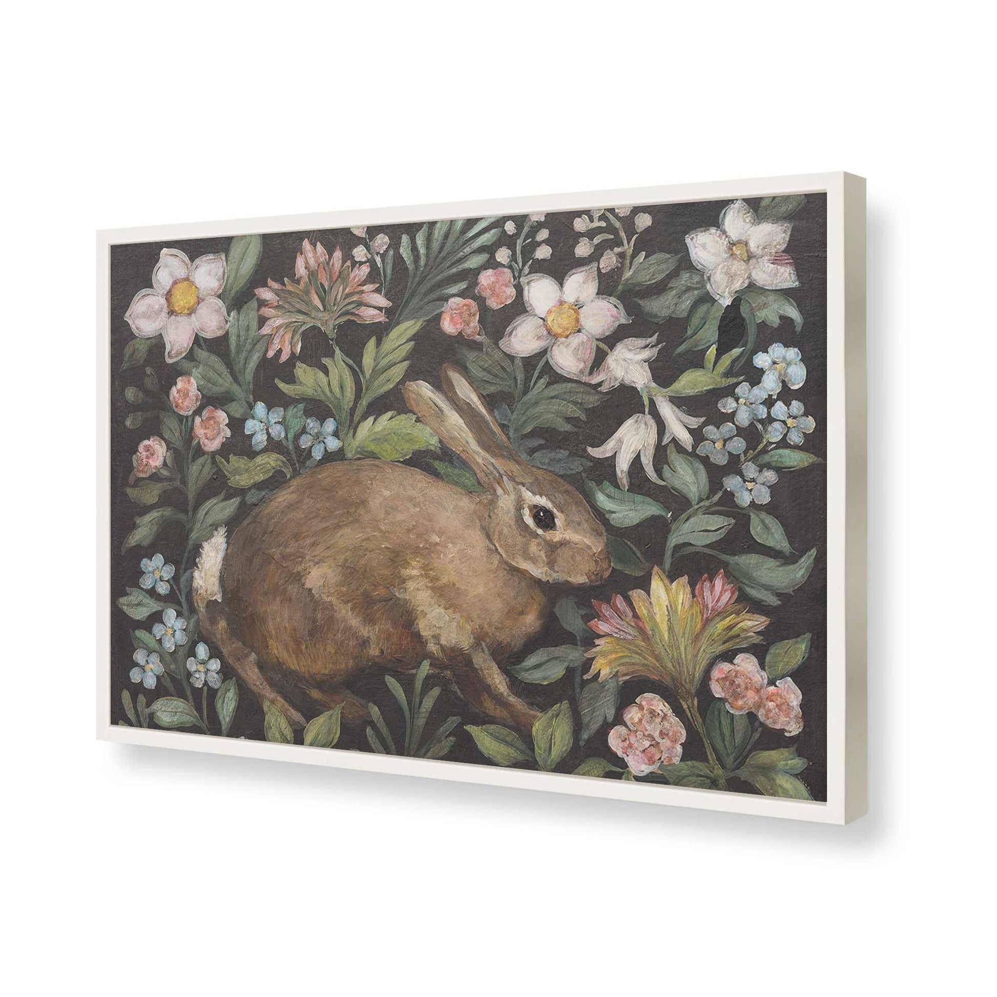 [Color:Opaque White], Picture of art in a Opaque White frame of the corner