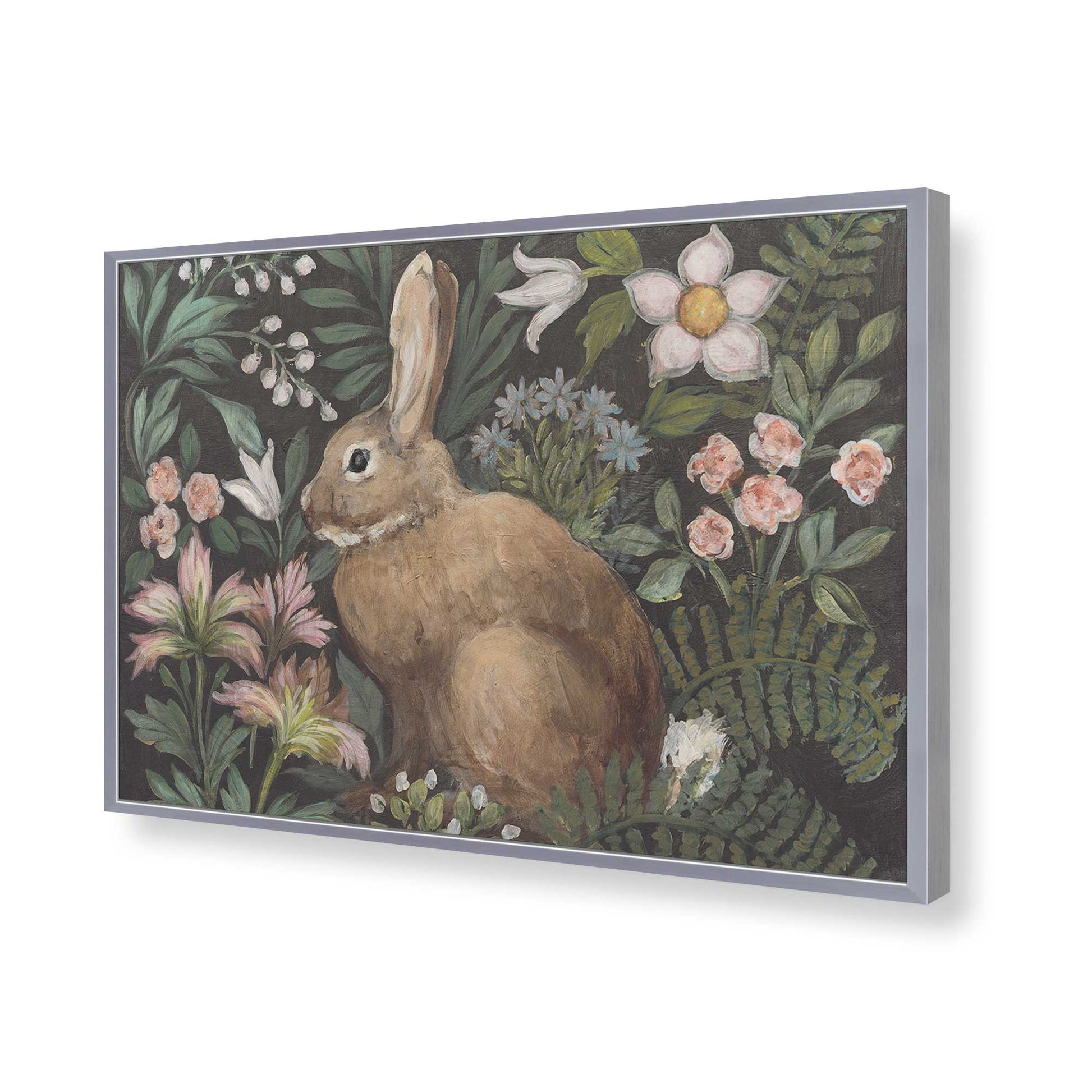 [Color:Polished Chrome], Picture of art in a Polished Chrome frame of the corner