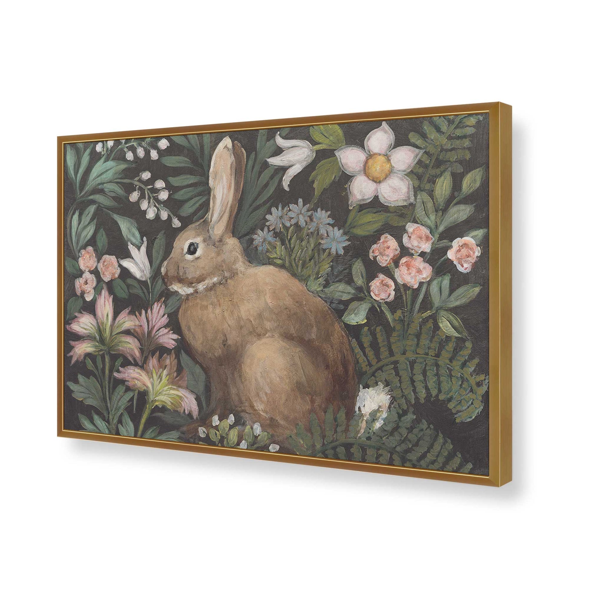 [Color:Polished Gold], Picture of art in a Polished Gold frame of the corner