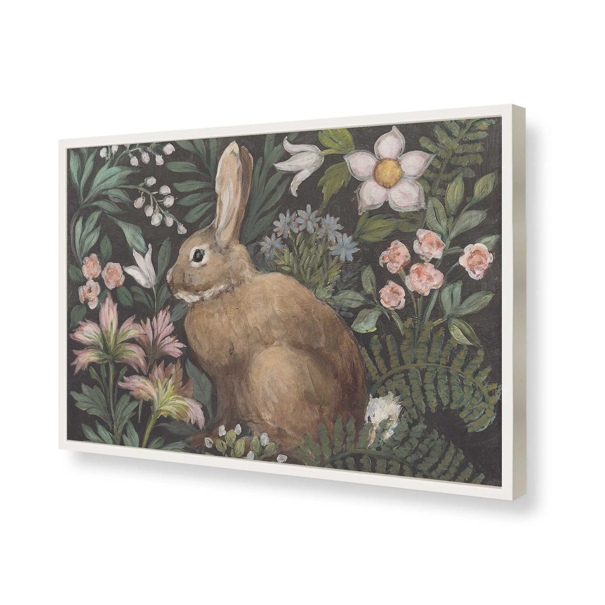 [Color:Opaque White], Picture of art in a Opaque White frame of the corner