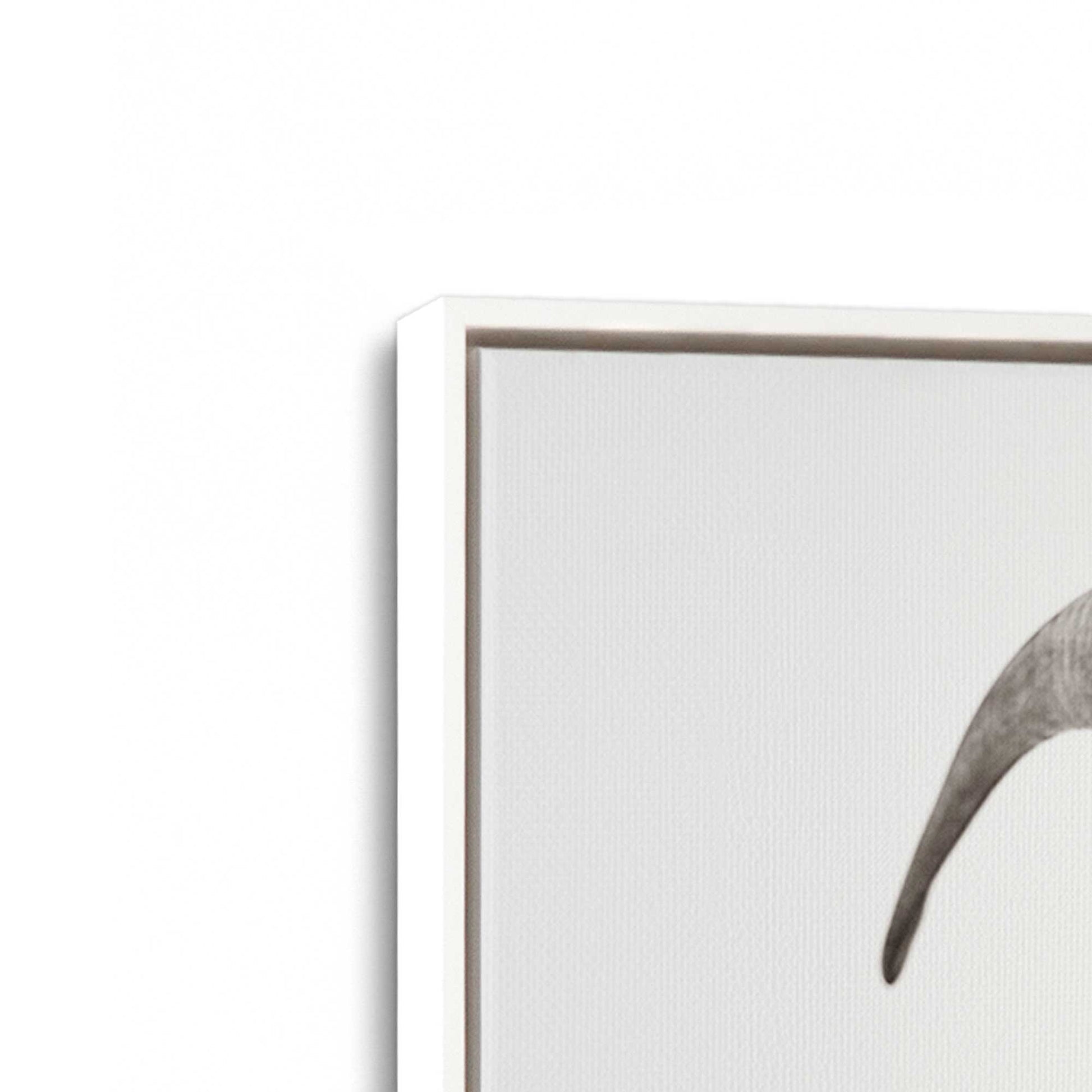 [Color:Opaque White], Picture of art in a White frame at an angle