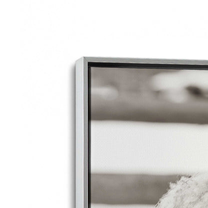 [Color:Polished Chrome], Picture of art in a Polished Chrome frame at an angle