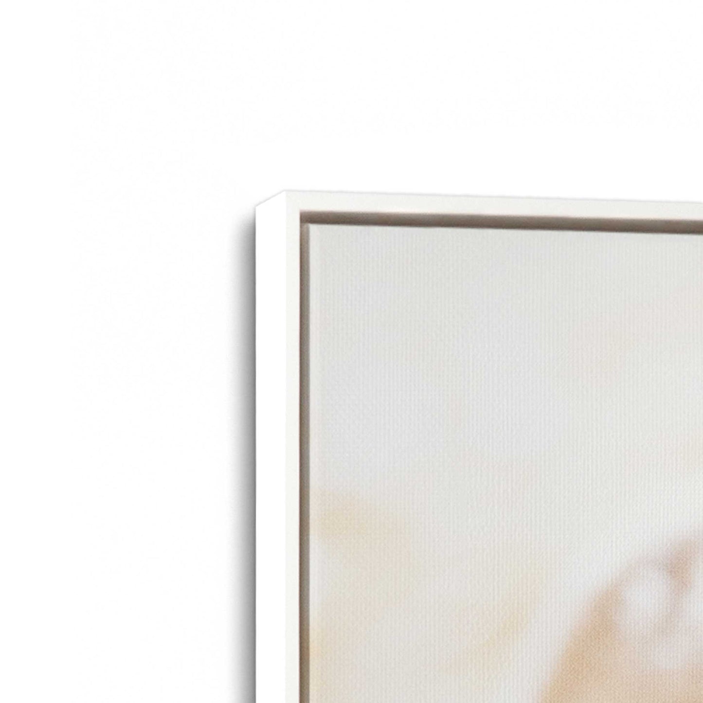 [Color:Opaque White], Picture of art in a White frame at an angle