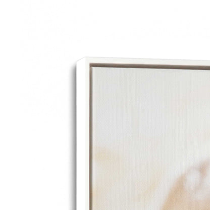 [Color:Opaque White], Picture of art in a White frame at an angle