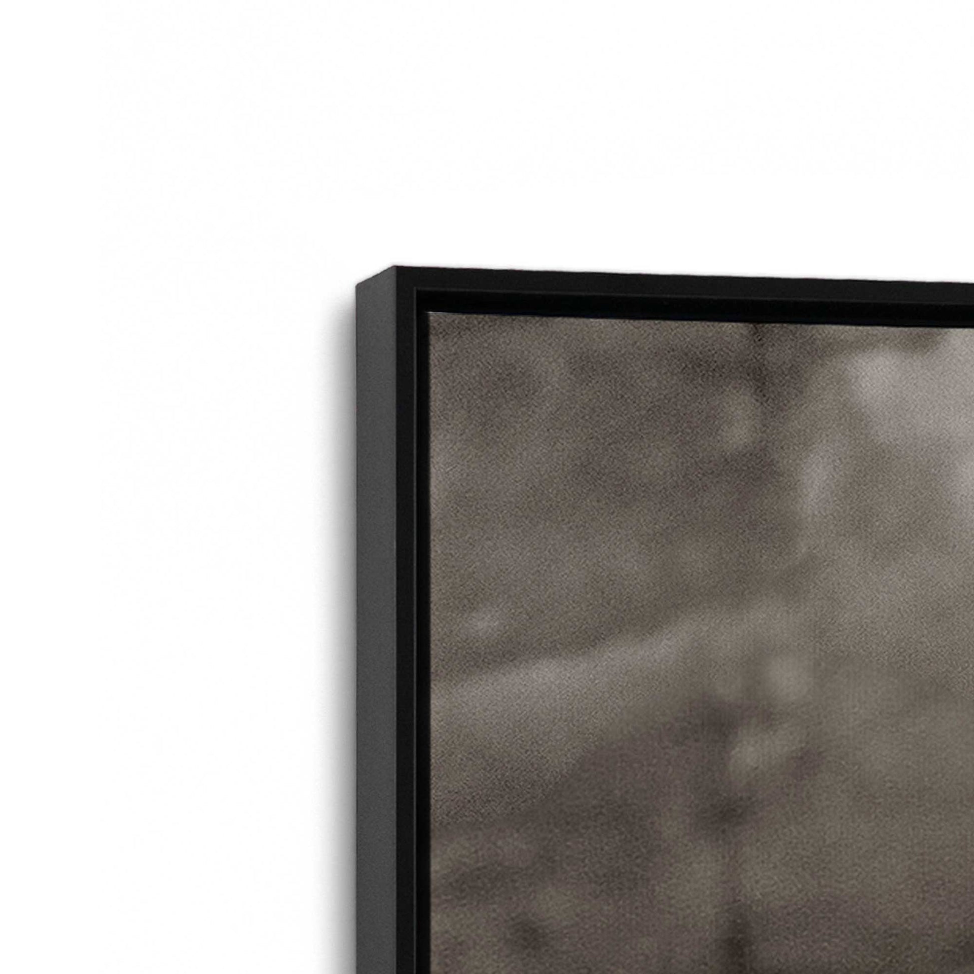 [Color:Satin Black], Picture of art in a Satin Black frame at an angle