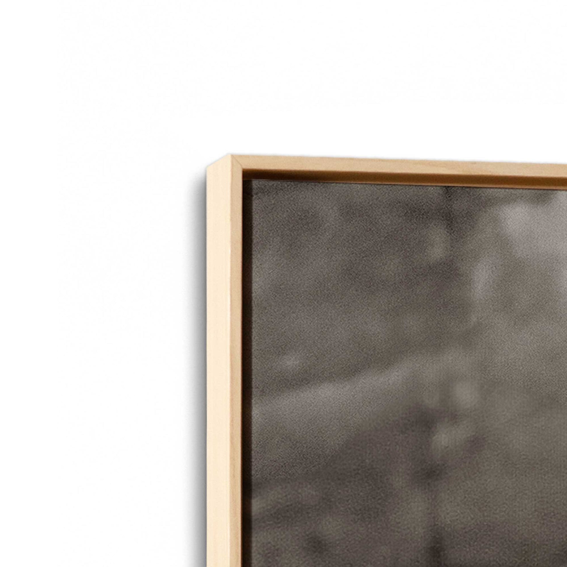 [Color:American Maple], Picture of art in a American Maple frame at an angle