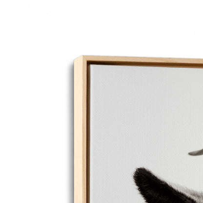 [Color:American Maple], Picture of art in a American Maple frame at an angle
