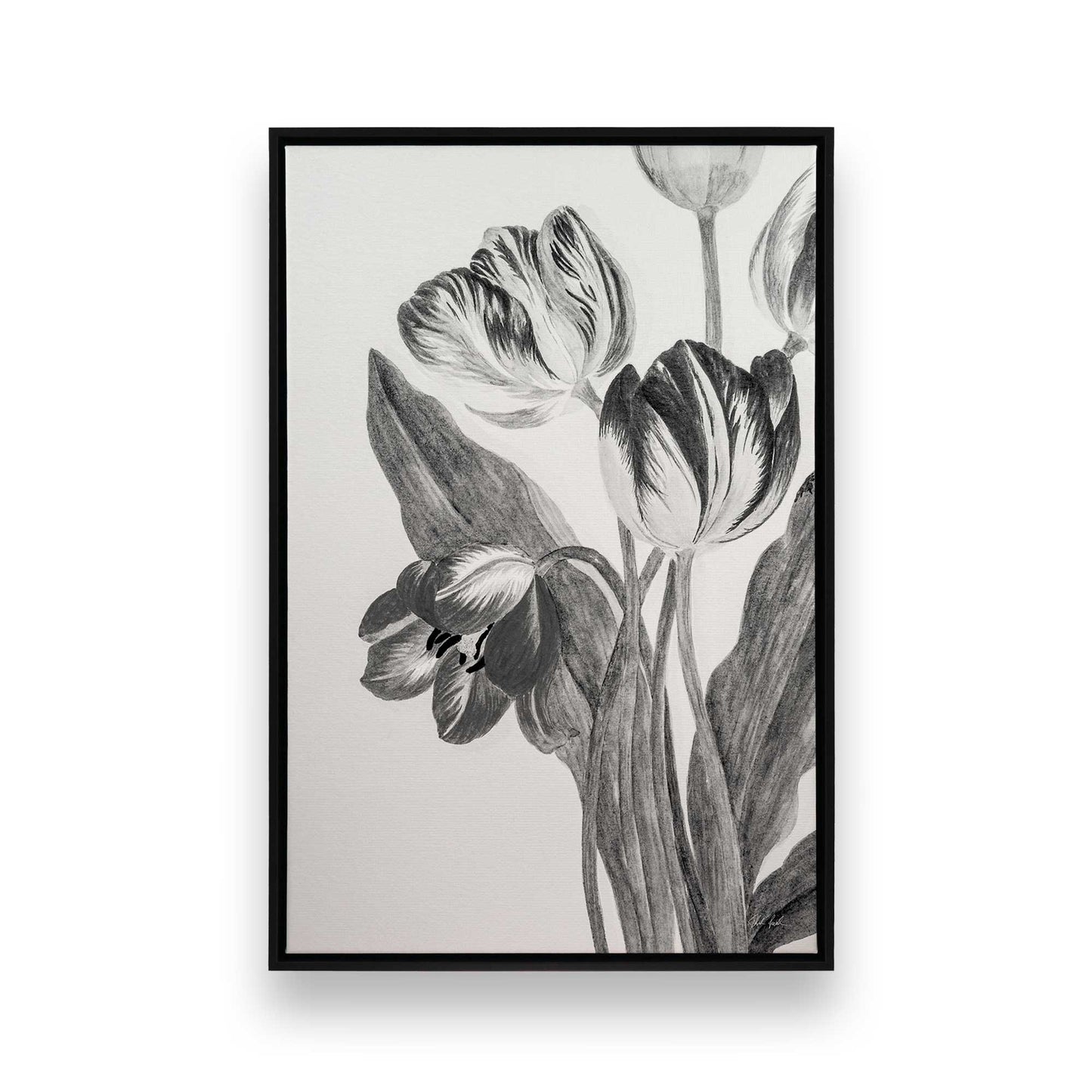 [Color:Satin Black], Picture of art in a Satin Black frame