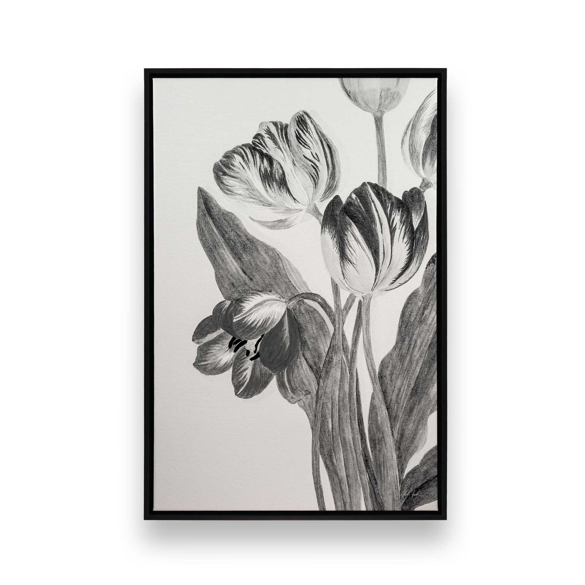 [Color:Satin Black], Picture of art in a Satin Black frame
