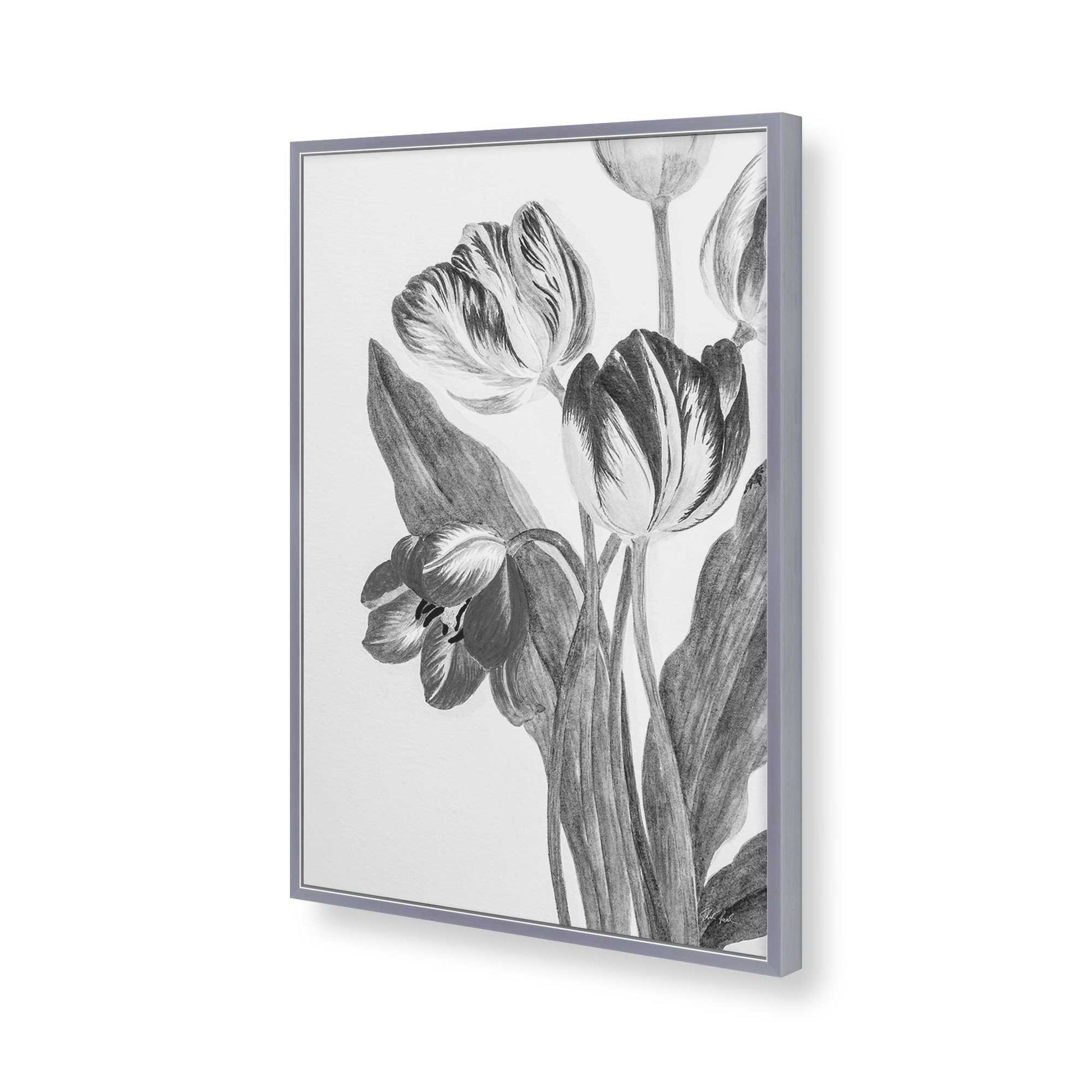 [Color:Polished Chrome], Picture of art in a Polished Chrome frame of the corner