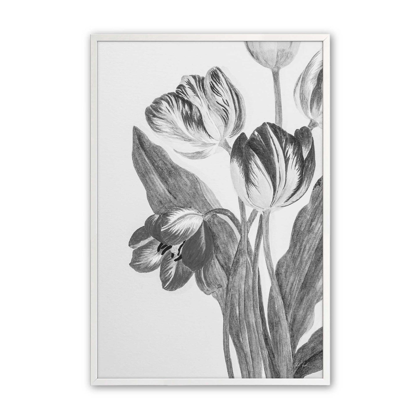 [Color:Opaque White], Picture of art in a Opaque White frame