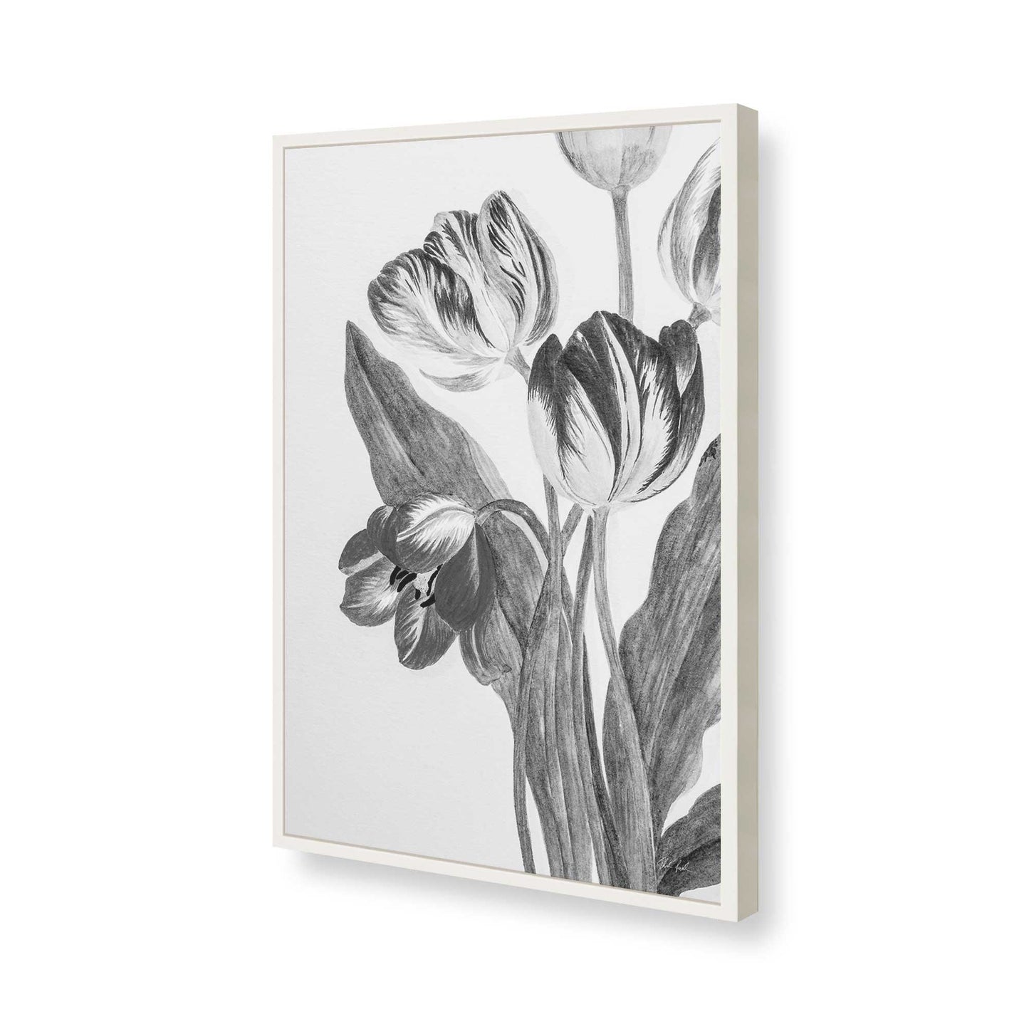[Color:Opaque White], Picture of art in a Opaque White frame of the corner