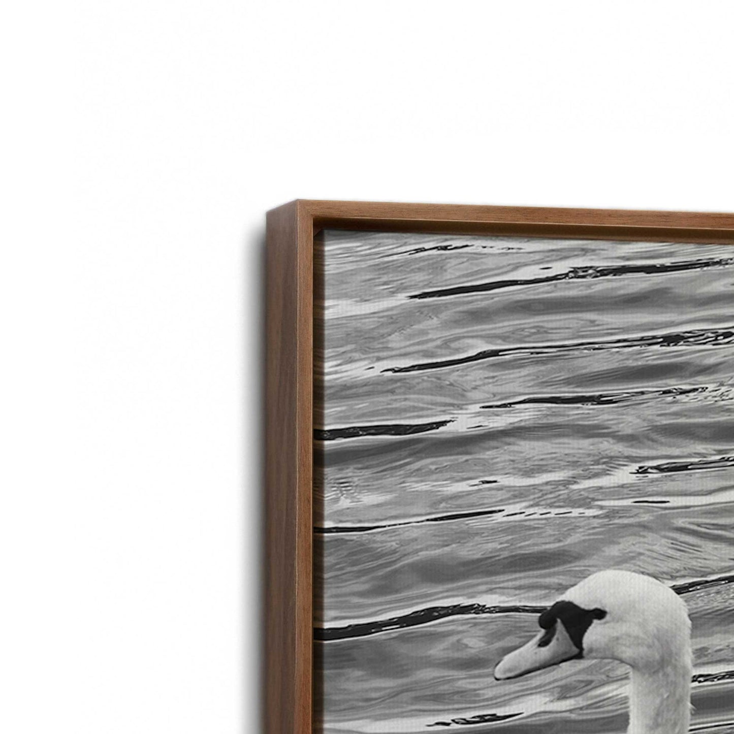 [Color:Walnut], Picture of art in a Walnut frame at an angle