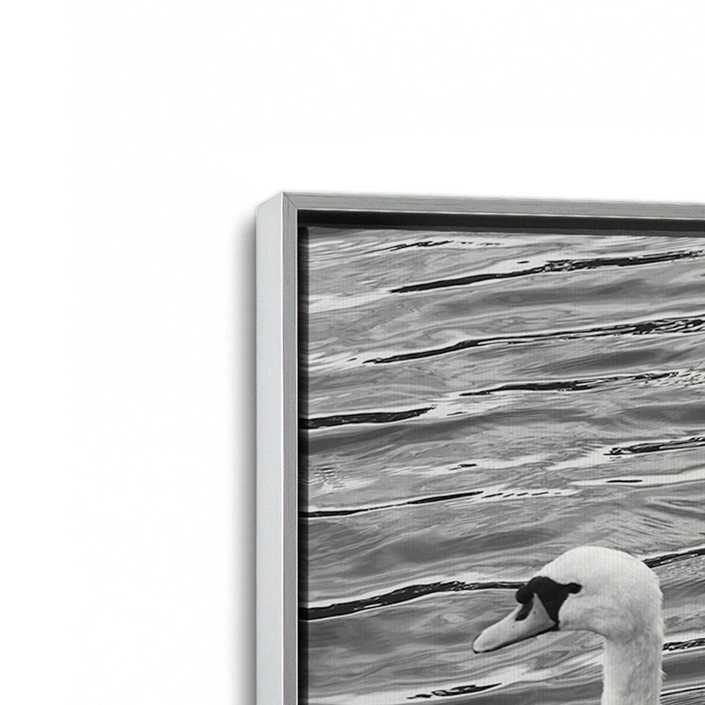 [Color:Polished Chrome], Picture of art in a Polished Chrome frame at an angle