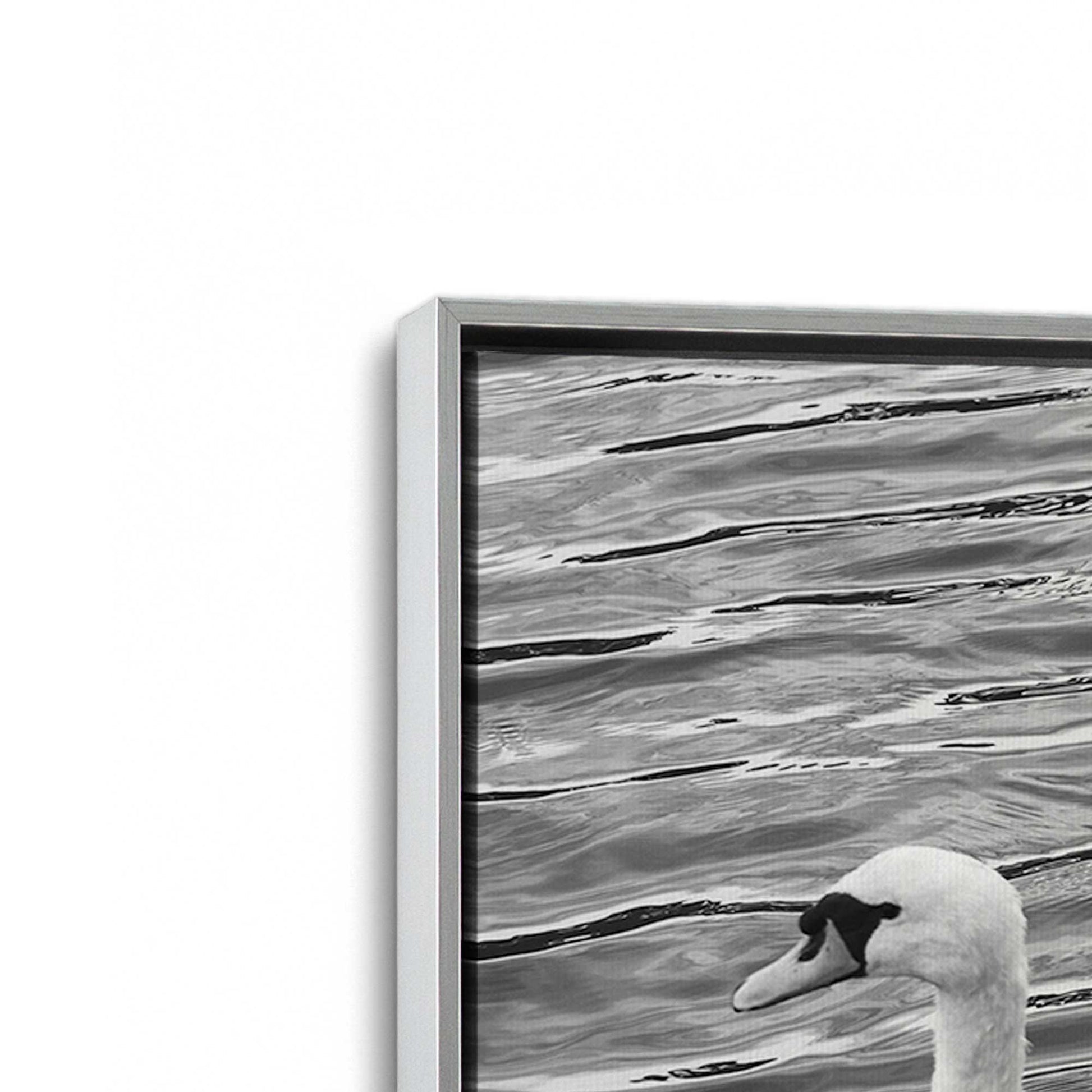 [Color:Polished Chrome], Picture of art in a Polished Chrome frame at an angle