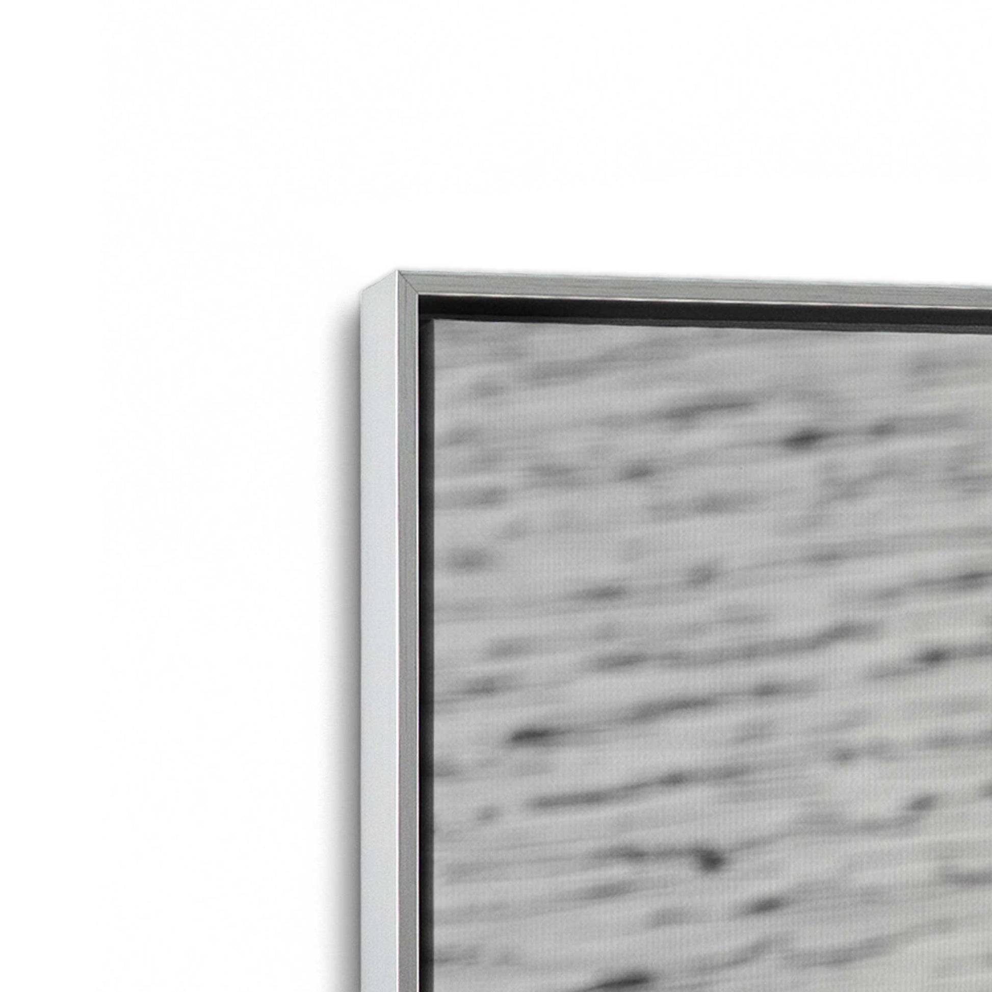 [Color:Polished Chrome], Picture of art in a Polished Chrome frame at an angle