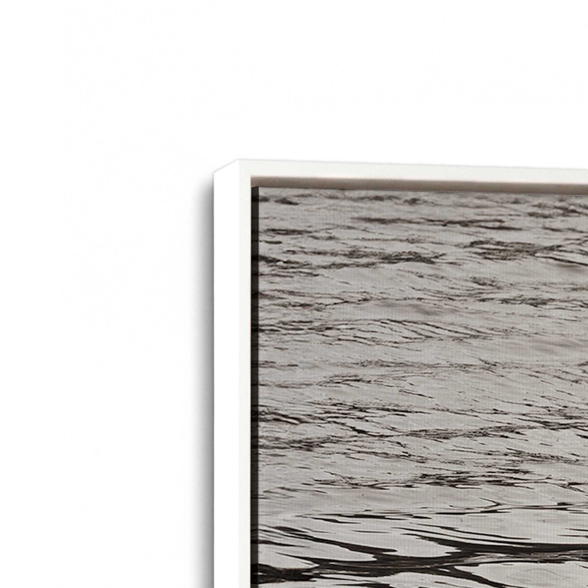 [Color:Opaque White], Picture of art in a White frame at an angle