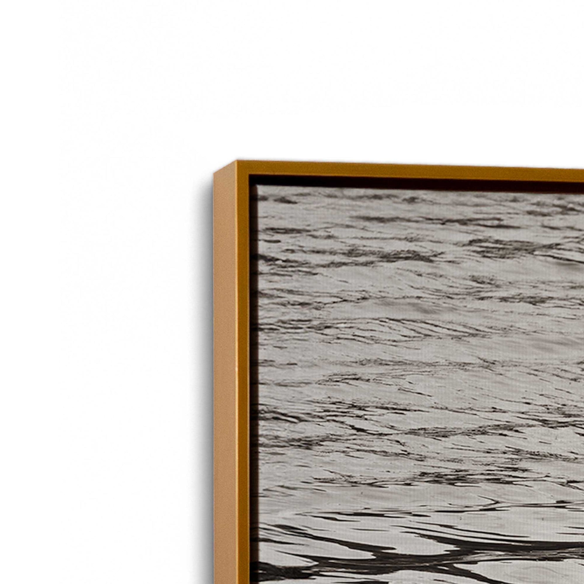 [Color:Polished Gold], Picture of art in a Polished Gold frame at an angle
