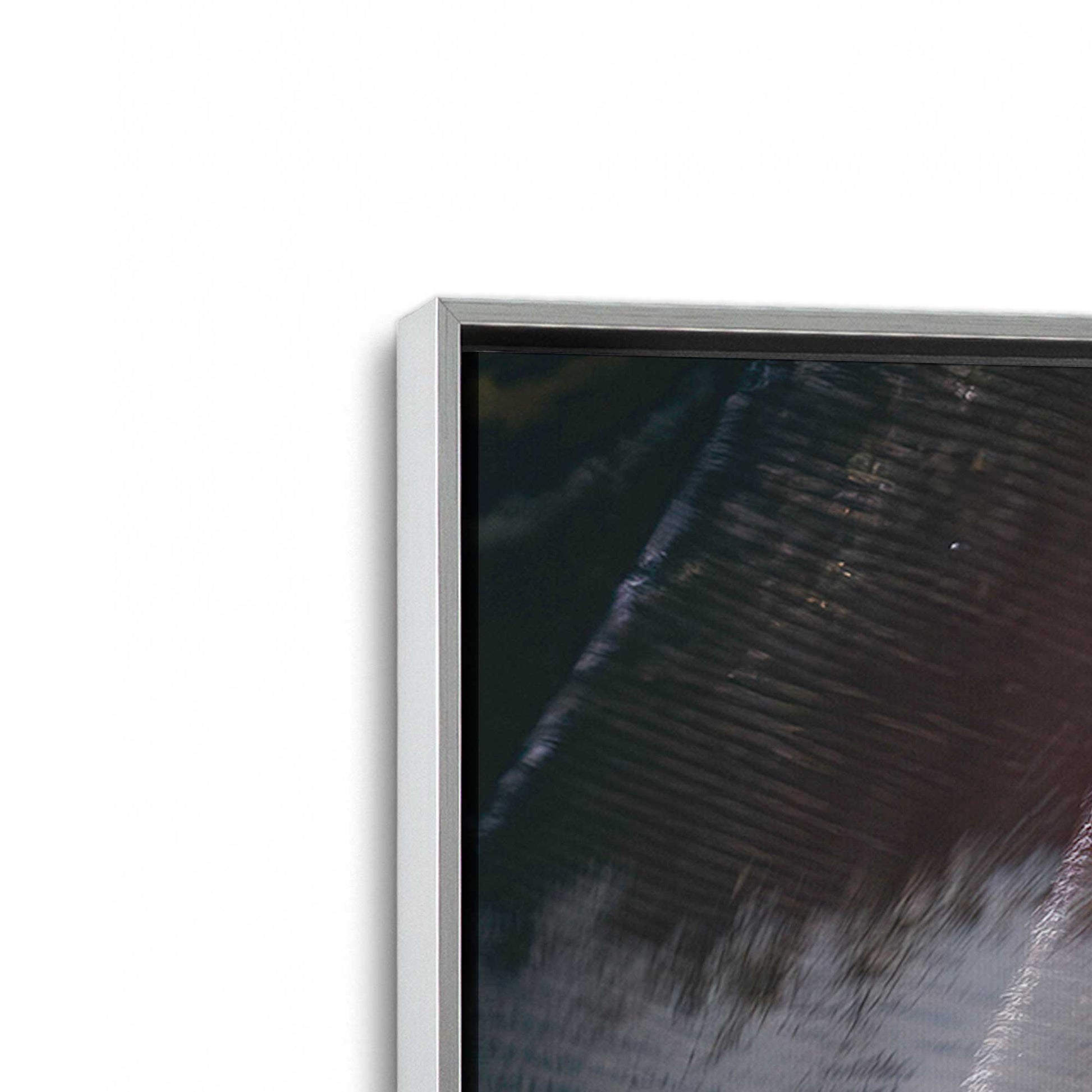 [Color:Polished Chrome], Picture of art in a Polished Chrome frame at an angle