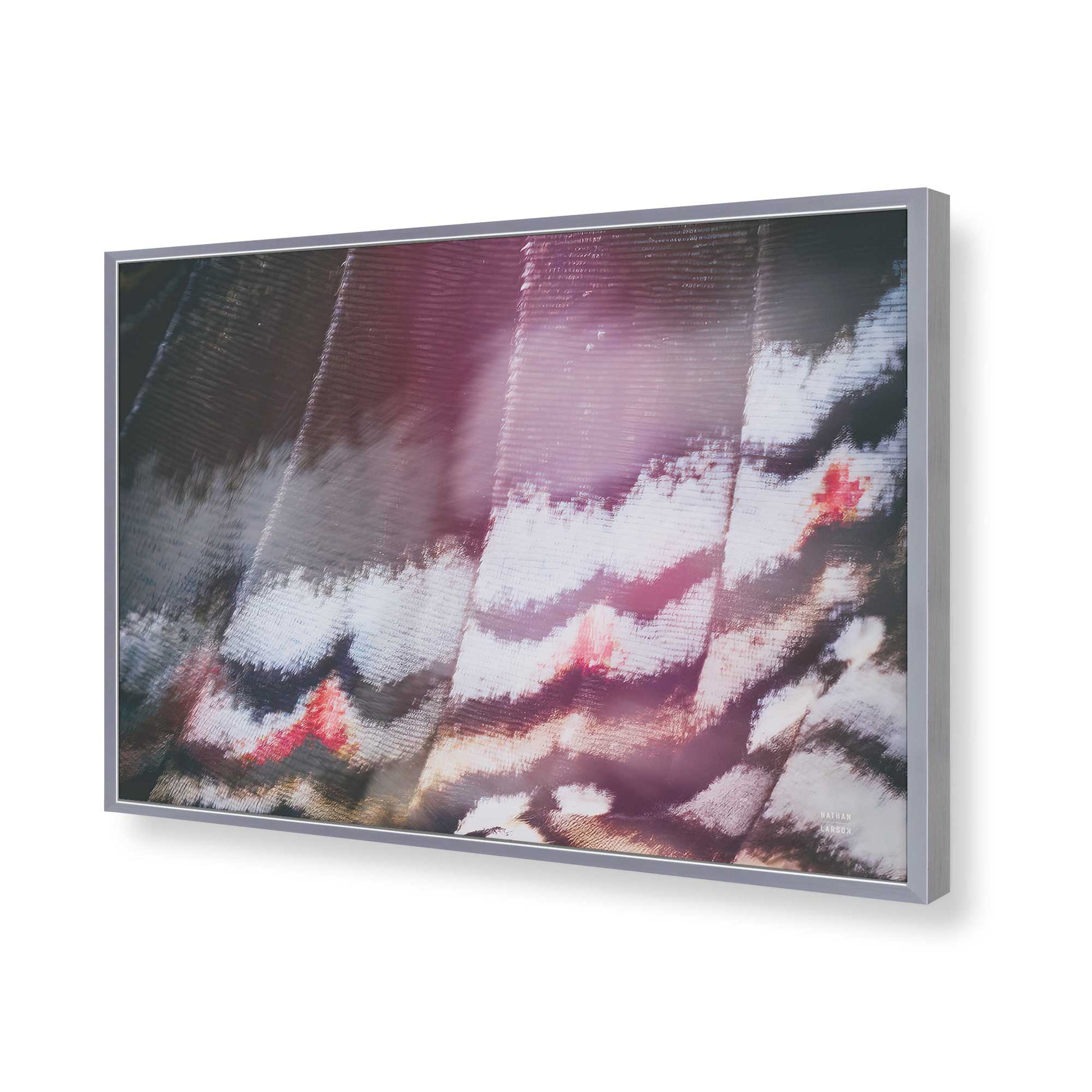 [Color:Polished Chrome], Picture of art in a Polished Chrome frame of the corner
