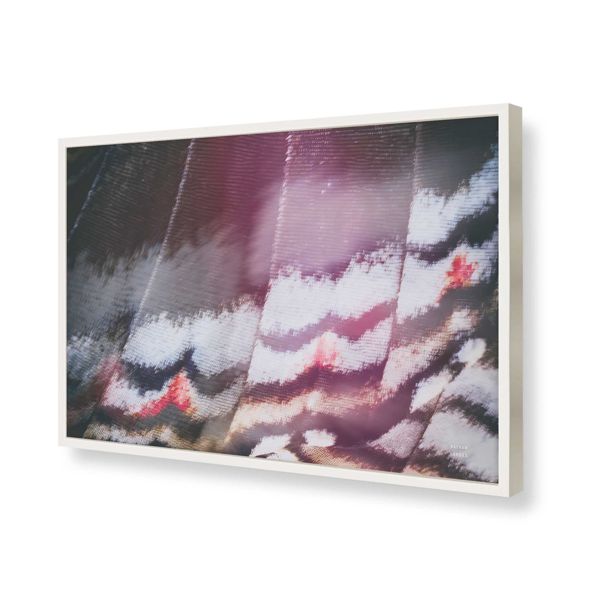 [Color:Opaque White], Picture of art in a Opaque White frame of the corner