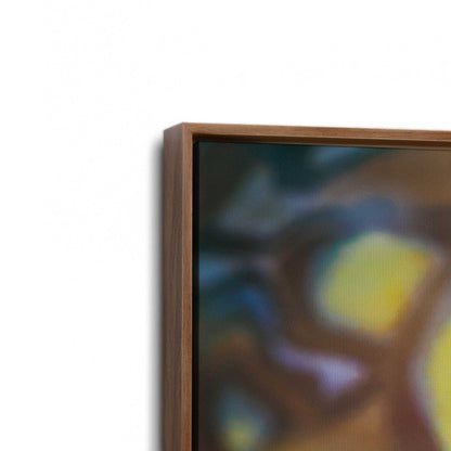 [Color:Walnut], Picture of art in a Walnut frame at an angle