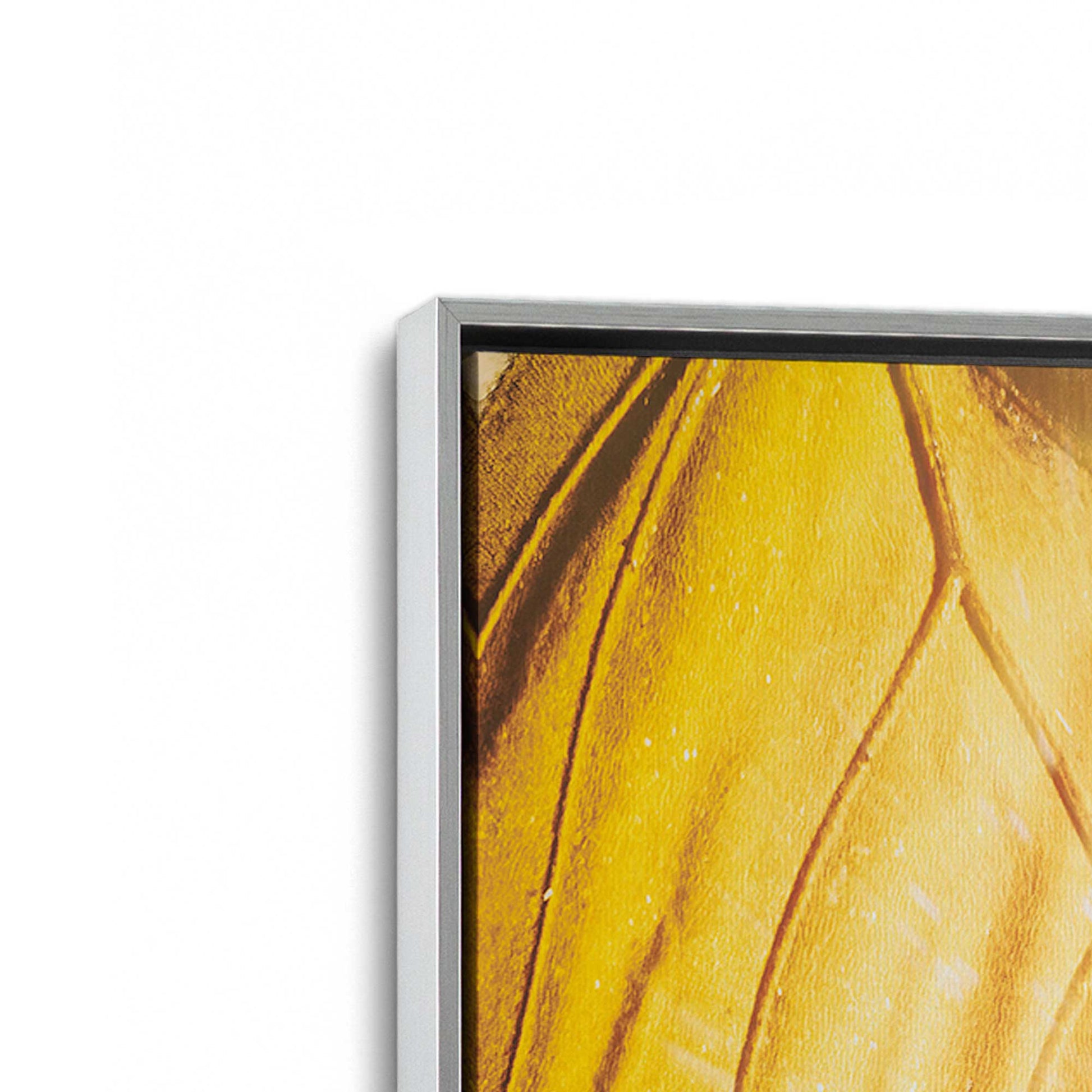 [Color:Polished Chrome], Picture of art in a Polished Chrome frame at an angle
