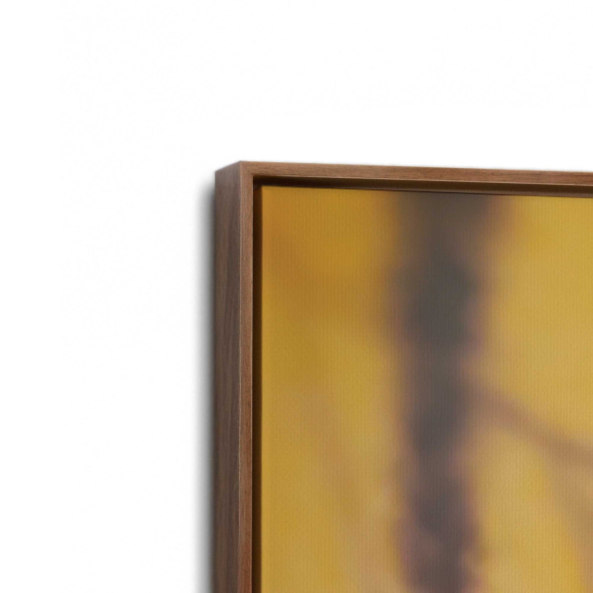 [Color:Walnut], Picture of art in a Walnut frame at an angle