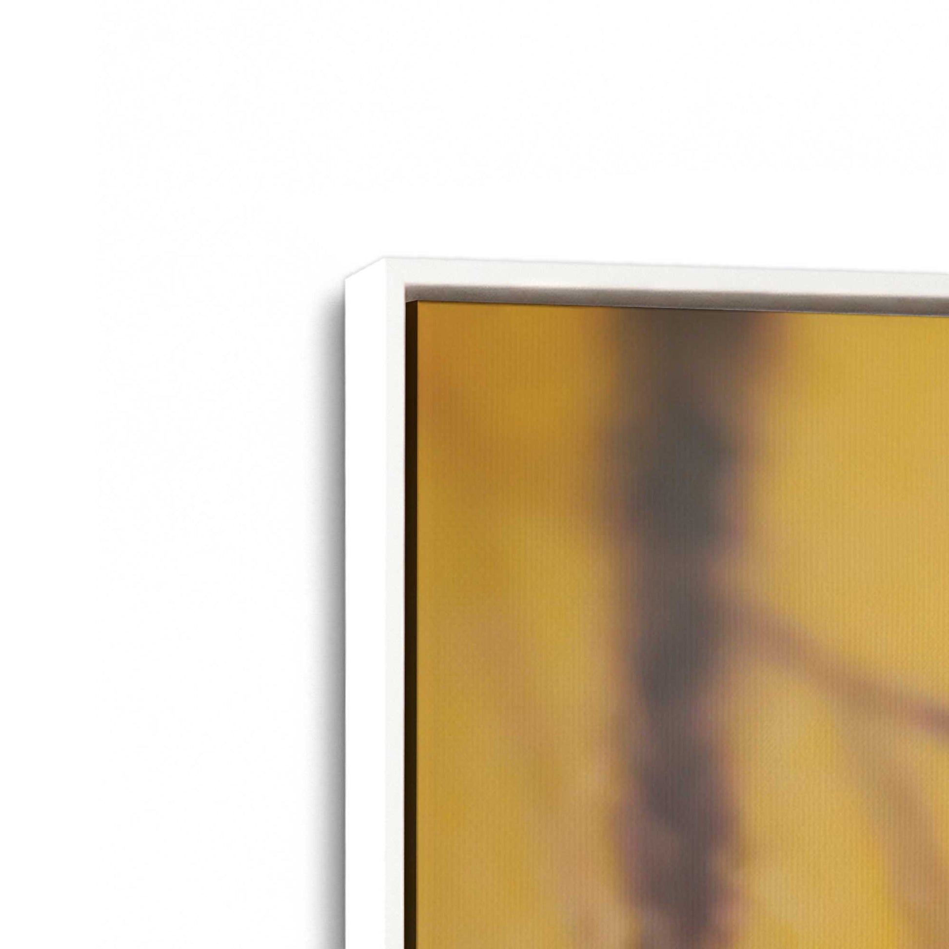 [Color:Opaque White], Picture of art in a White frame at an angle