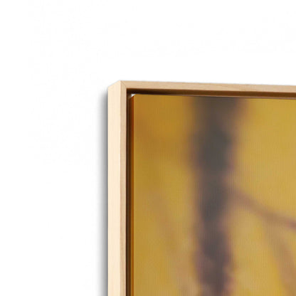 [Color:American Maple], Picture of art in a American Maple frame at an angle