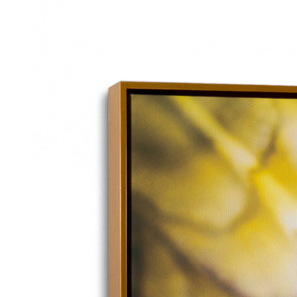 [Color:Polished Gold], Picture of art in a Polished Gold frame at an angle