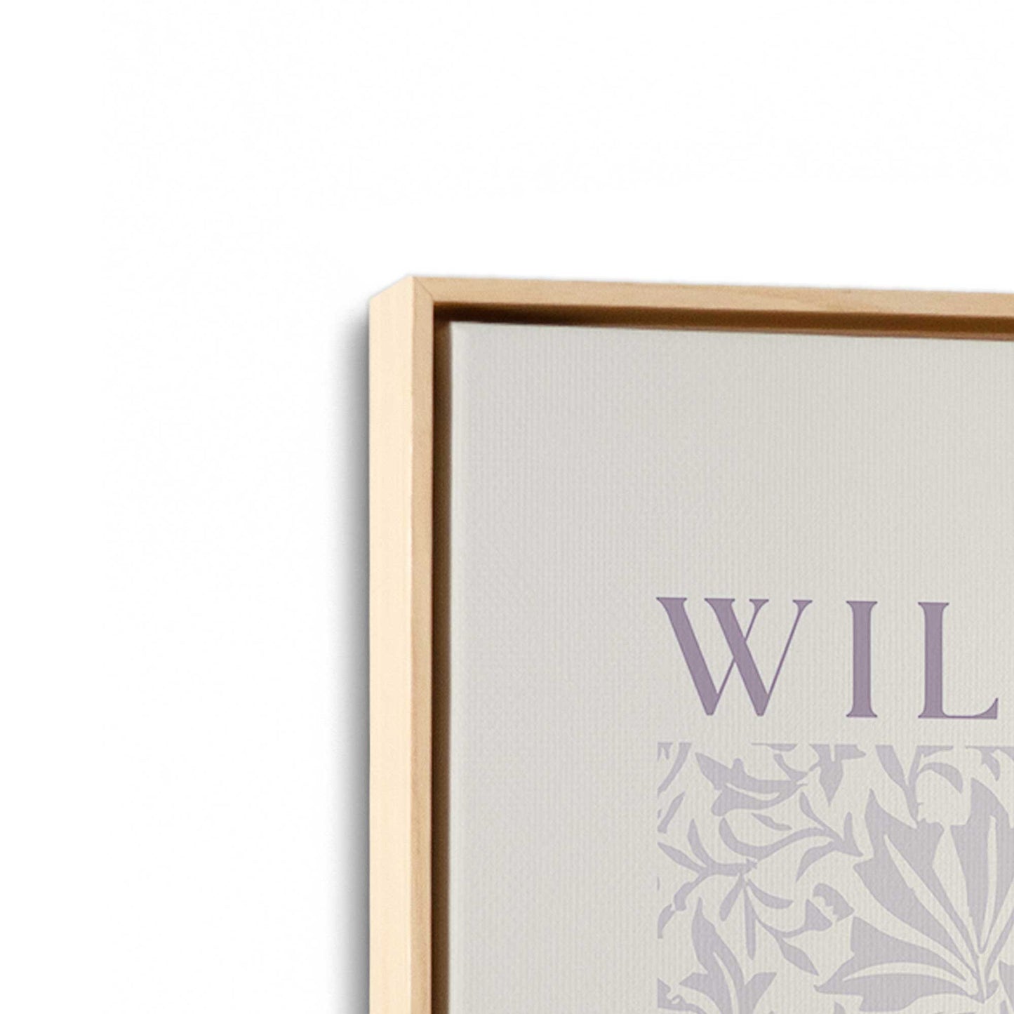 [Color:American Maple], Picture of art in a American Maple frame at an angle