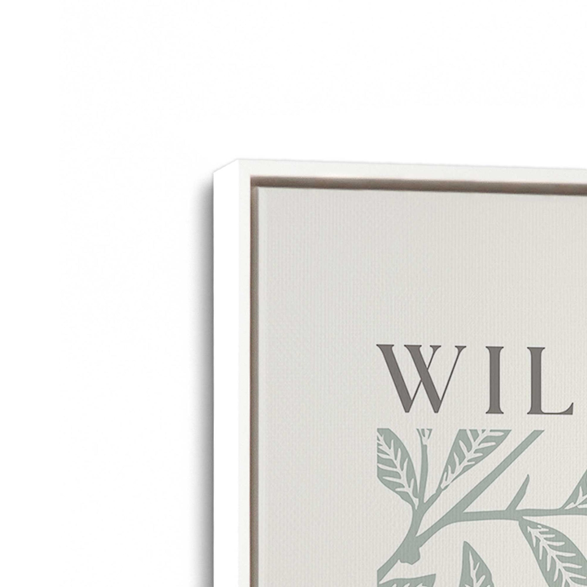 [Color:Opaque White], Picture of art in a White frame at an angle