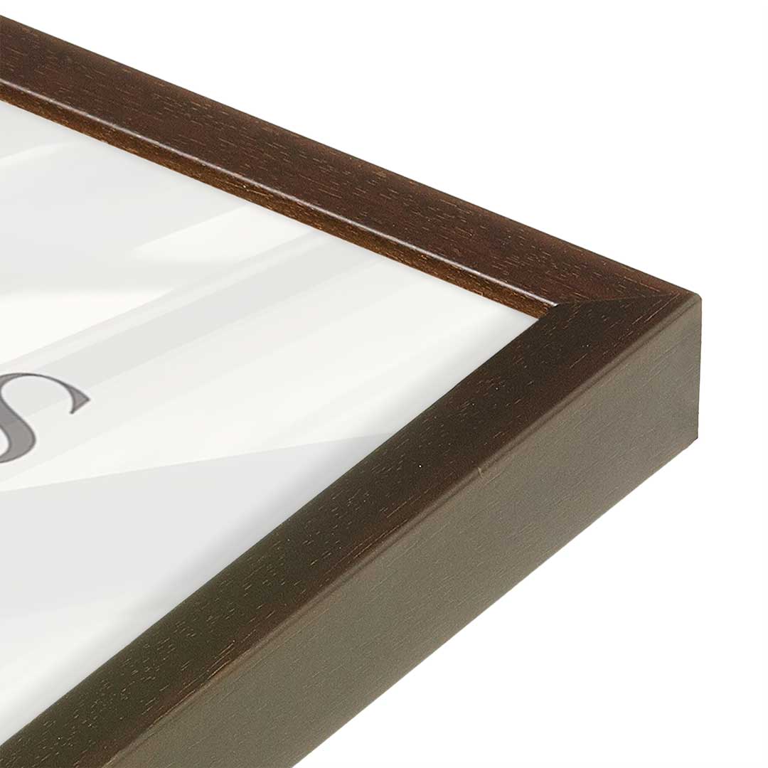 [Color:Belvinder Brown], Picture of art in a Belvinder Brown frame at an angle